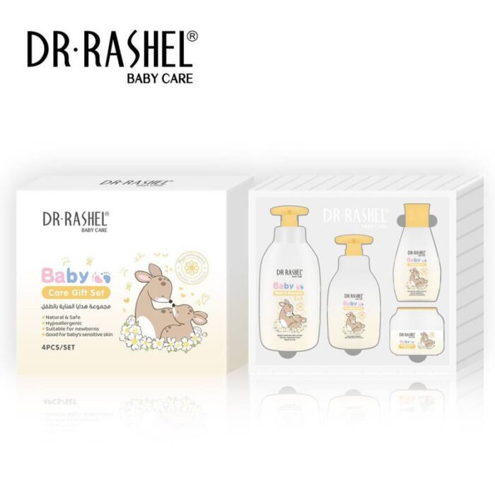 Dr. Rashel Baby Care Gift Set - Yellow - 4 Pieces
