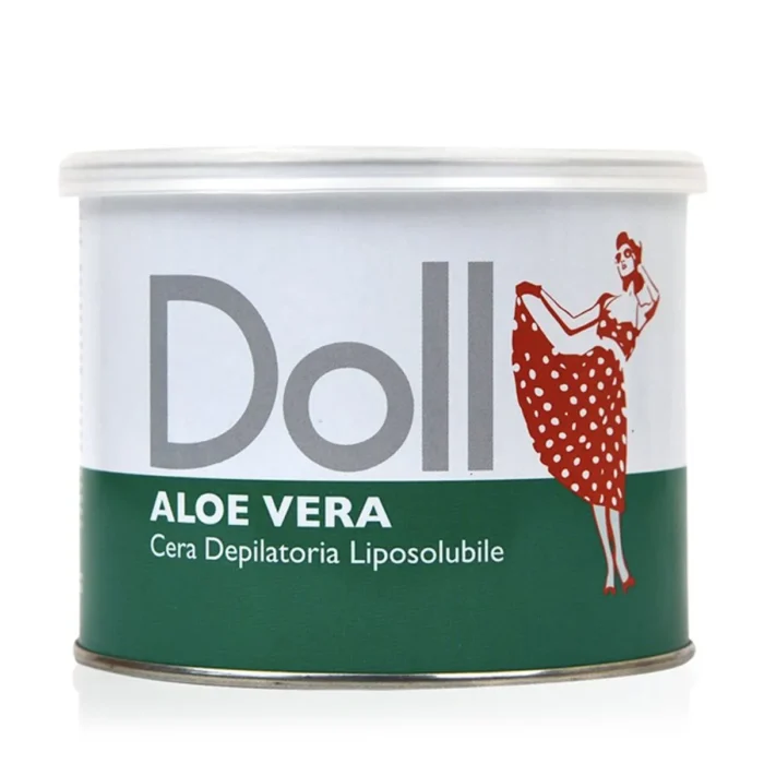 Doll Cera Depilatoria Liposoluble Aloe Vera 400ml.