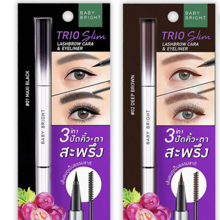 Baby Bright-Trio Slim Lashbrow Cara Eyeliner
