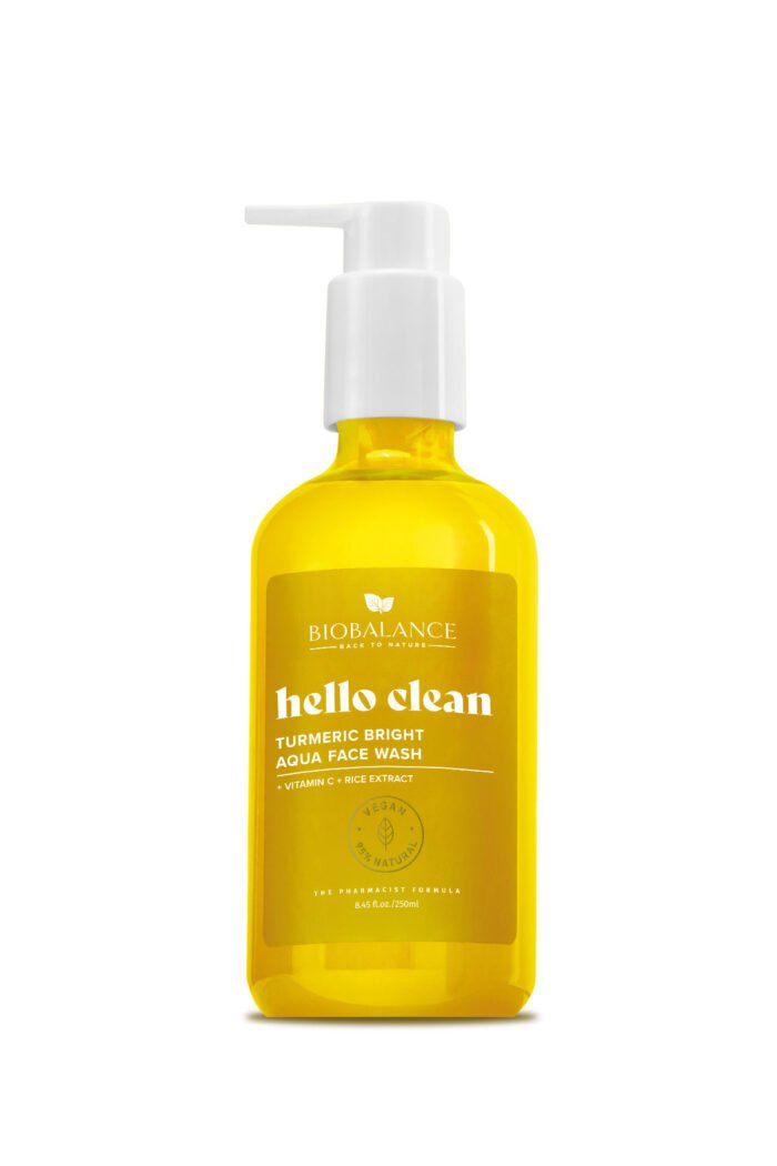 HELLO CLEAN TURMERIC BRIGHT AQUA FACE WASH