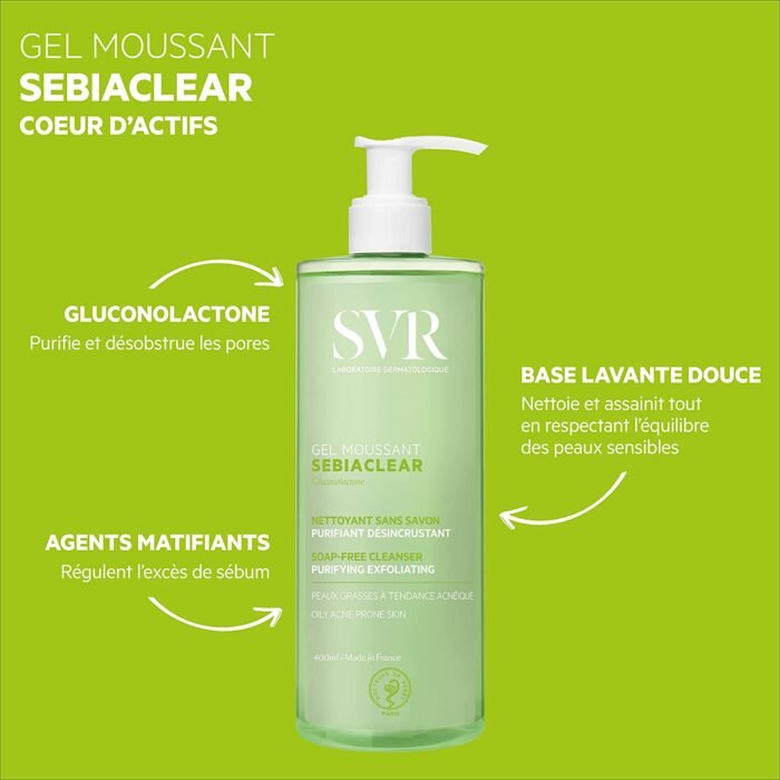 SVR SEBIACLEAR GEL MOUSSANT 400ML
