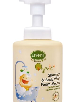 ENFANT organic plus body wash & shampoo foam mousse