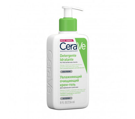 CeraVe Hydrating Facial Cleanser for Normal to Dry Skin, with Hyaluronic Acid and Ceramides 236 ml