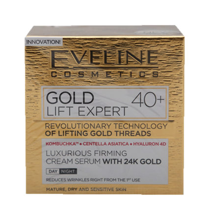 EVELINE-Gold Lift Expert Firming day and night cream, 40+