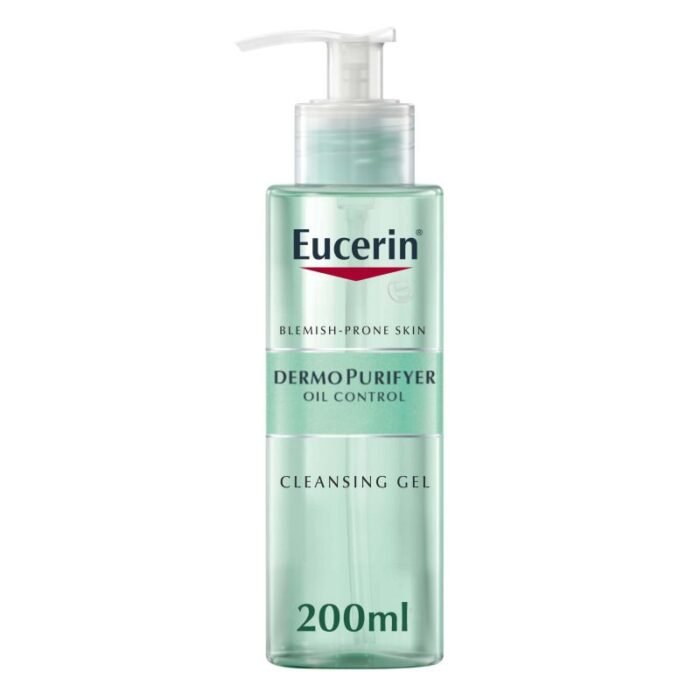 Eucerin DermoPurifyer Oil Control Cleansing Gel for Blemish & Acne-Prone Skin, Removes Excess Sebum, Dirt and Makeup 200mL