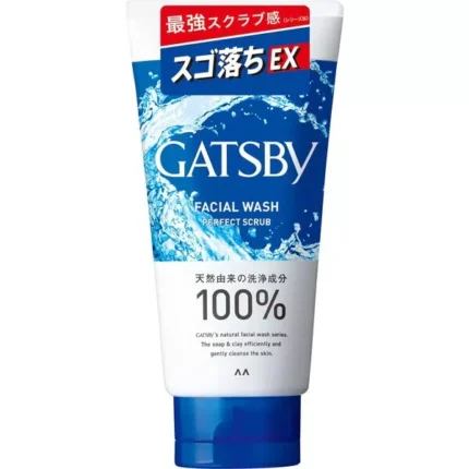 Mandom [ GATSBY Facial Wash : Perfect Scrub 130g ] Refreshing feeling