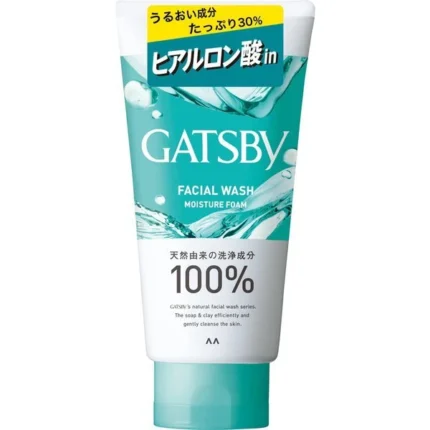 Mandom [ GATSBY Facial Wash : Moisture Foam 130g ] Refreshing feeling