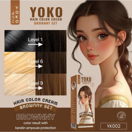 YOKO - hair color cream BROWNY SET