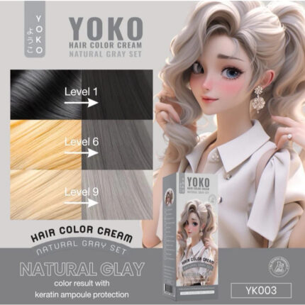 YOKO - hair color cream NATURAL GRAY