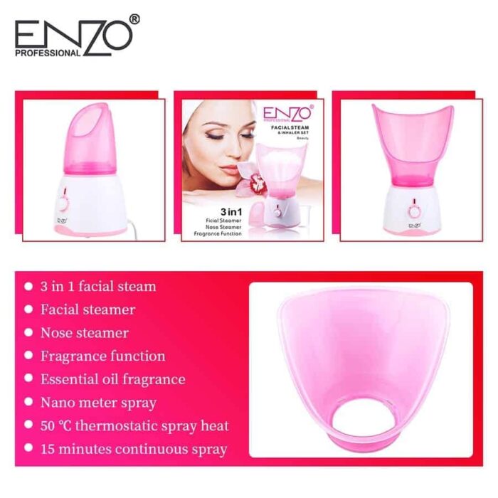 ⁦ENZO PROFESSIONAL FACIAL STEAM  & INHALER SET⁩ - الصورة ⁦3⁩