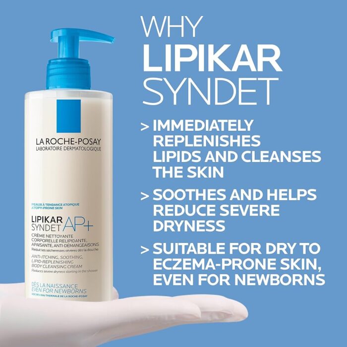 ⁦La Roche-Posay Lipikar Syndet Ap + 400ml⁩ - الصورة ⁦2⁩
