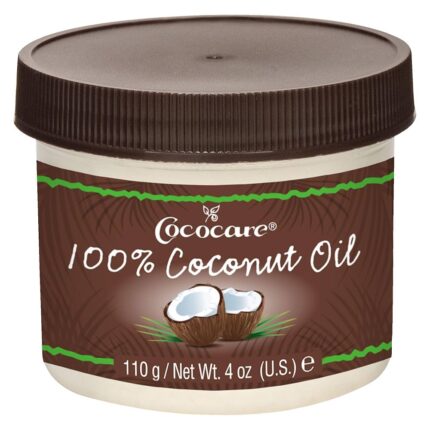 Cococare 100% Coconut Oil - All Natural Coconut Oil for Use on Skin & Hair 110g