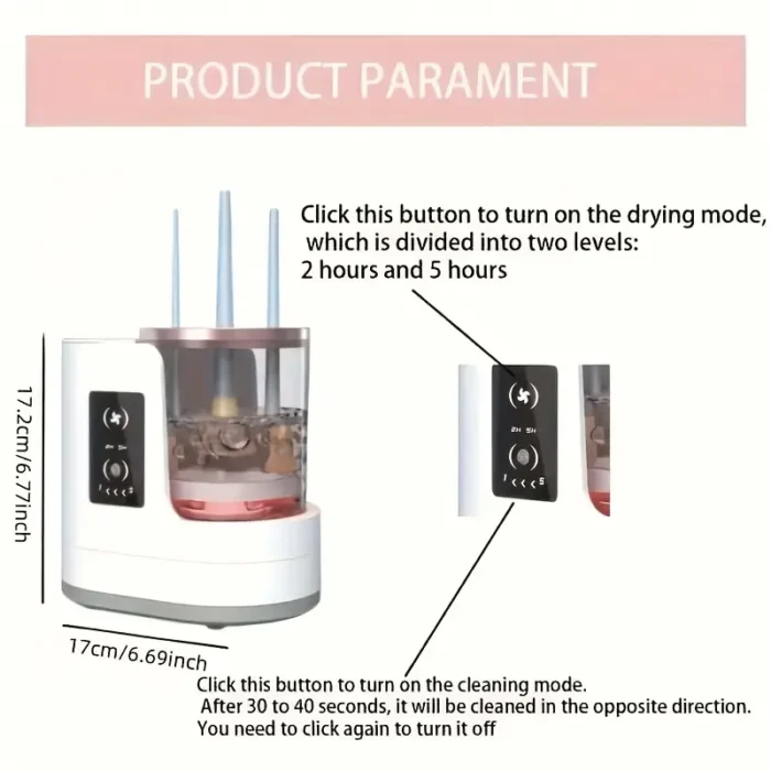 ⁦ELECTRIC MAKEUP BRUSH CLEANER⁩ - الصورة ⁦2⁩