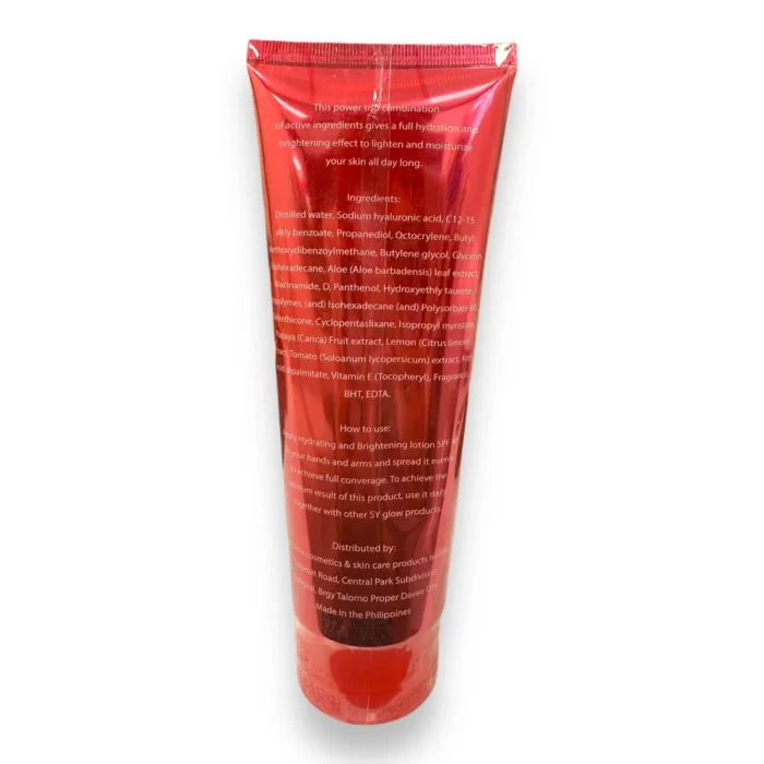 ⁦SY GLOW Hydrating and Brightening Lotion,SPF40 (250ml)⁩ - الصورة ⁦2⁩