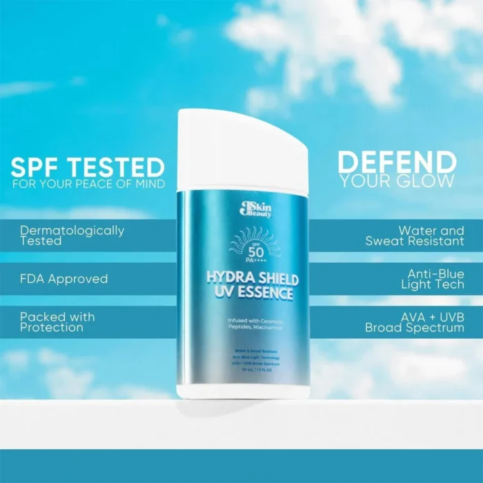 ⁦JSkin Beauty Hydra Shield UV Essence SPF 50 PA++++ - 50ml⁩ - الصورة ⁦2⁩