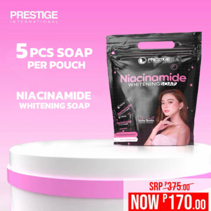 PRESTIGE NIACINAMIDE SOAP 10x Whitening Soap 5PCS, 75G