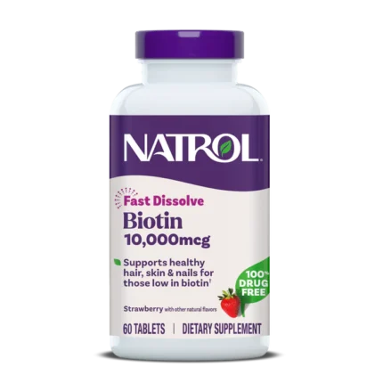 NATROL , FAST DISSOLVE BIOTIN TABLETS, 10,000MCG