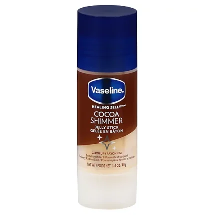 Vaseline Moisturizing Jelly Stick Cocoa Shimmer with Pure Cocoa Butter, 1.4 oz 40g