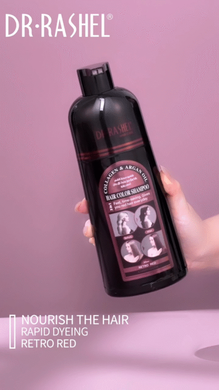 Dr. Rashel Collagen and Argan Oil Hair Color Shampoo Retro red 400ml