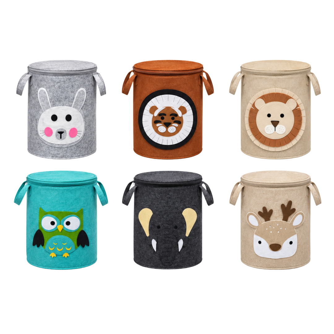 Fabric Laundry Hamper with Lid (13)